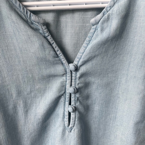 American Eagle Denim Boho Tunic Top - Picture 3 of 5